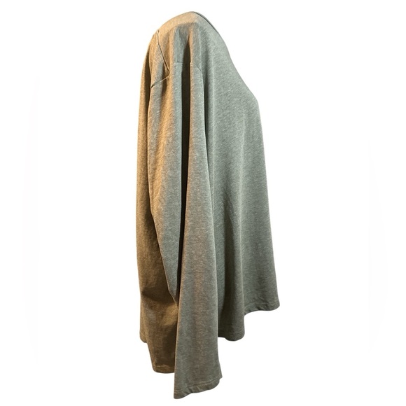 dip Heathered Sage Women's Long Sleeve Tee - Picture 5 of 6